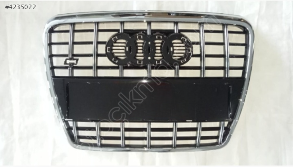 A6 2005-2008 S6 ÖN PANJUR PARLAK SİYAH FULL KROM 4F0853651AJT94