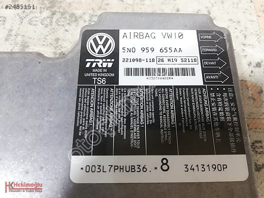 VW TİGUAN 09-16 PASSAT CC LEON AİRBAG BEYNİ 5N0 959 655 AA
