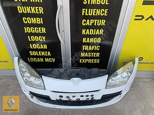 RENAULT MEGAN 3 ÇIKMA ORJİNAL ÖN TAMPON DOLU VE DİĞER PARÇALARI