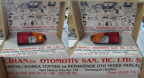 TOYOTA COROLLA STATİON WAGON SAĞSOL STOP 1992-1998 ADET FİYATI