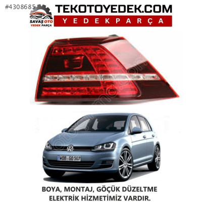 GOLF 7 ARKA DIŞ LEDLİ STOP SAĞ SOL 2013 2014 2015 2016 2017