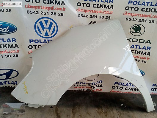 Doblo 4 sol ön çamurluk beyaz orijinal