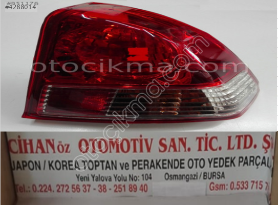 CİVİC R DIŞ STOP 04 06