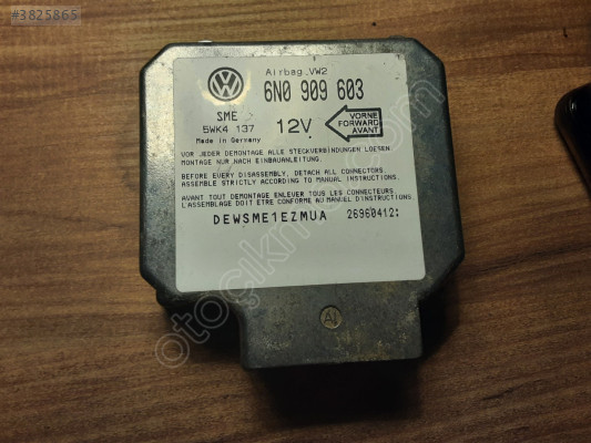 VOLKSWAGEN POLO GOLF 3 VENTO AIRBAG KONTROL ÜNİTESI AIRBAG BEYİNİ