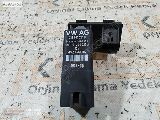 VW DİZEL YAKIT AKIŞ ROLESİ 038 907 281 D WLO 51299 023 A