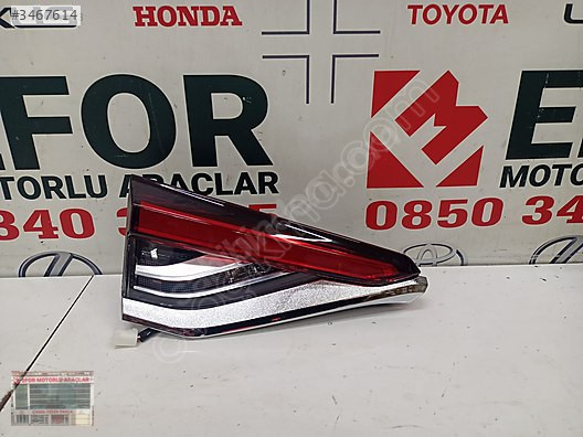 TOYOTA COROLLA SIFIR SOL ARKA BAGAJ İÇ STOP LEDLİ OEM81591-02C40