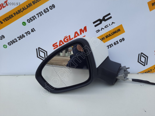 RENAULT CLİO 5 BEYAZ SOL AYNA ÇIKMA 963026687R