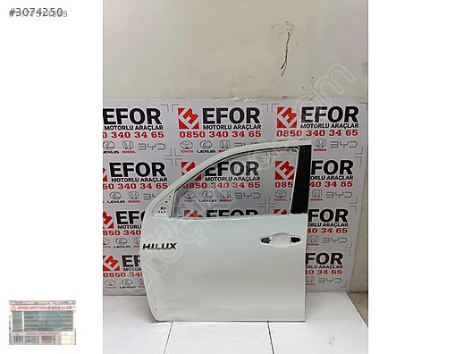 TOYOTA HİLUX SOL ÖN KAPI ÇIKMA ORJİNAL YEDEK PARÇA 16-24