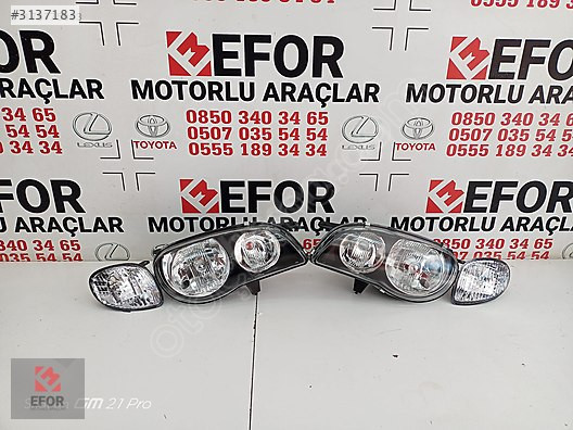 TOYOTA COROLLA SIFIR SOL FAR 01-02 OEM NO: 81150-1E410