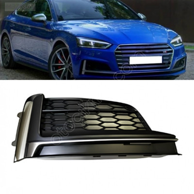 8W6807682F AUDİ  A5 SLİNE QUATRO 2017-2025  SAĞ SİS KAPAĞI KROM