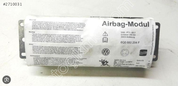VOLKSWAGEN POLO 2004 2009 YOLCU AİRBAG 6Q0880204F