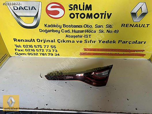 RENAULT MEGAN 4 SAĞ İÇ STOP ORJİNAL ÇIKMA YEDEK PARÇALARI