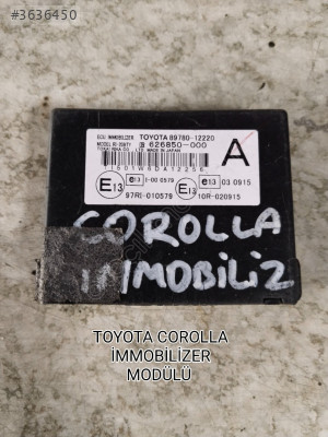TOYOTA COROLLA MERKEZİ KİLİT BEYNİ 8978012220