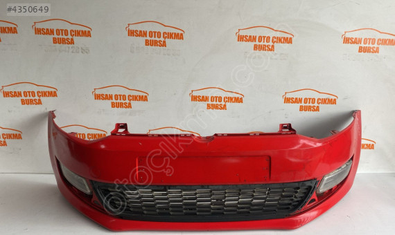 Volkswagen Polo ön tampon orijinal sökme kırmızı renk 2009/15
