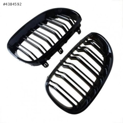 51712155446 BMW E60LCİ 04-09 ÖN PANJUR BÖBREK PARLAK SİYAH SET