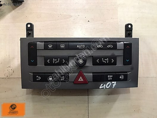 PEUGEOT 407 ORJINAL ÇIKMA KLİMA KONTROL PANELİ