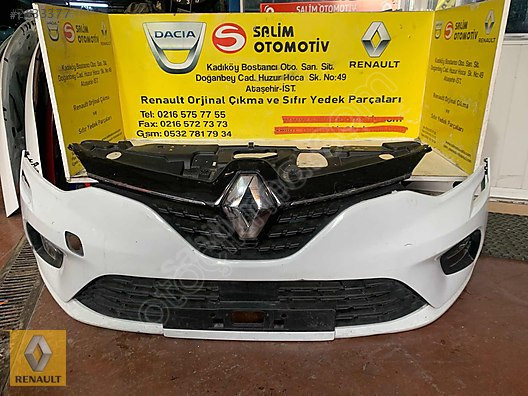 Renault Clio 5 Orjinal Çıkma Ön Tampon ve Ekstra Parçalar
