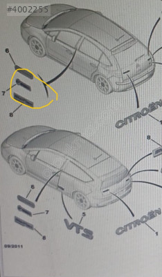 Citroen C4 monogram 8665YC