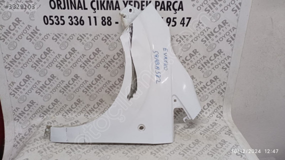 FORD COURİER 2014 2023 SOL ÖN ÇAMURLUK ÇIKMA ORJİNAL