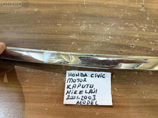 HONDA CİVİC MOTOR KAPUTU NİKELAJI 2001-2003 MODEL ORJİNAL ÇIKMA