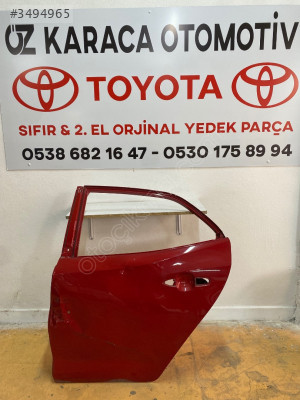 TOYOTA COROLLA HATCHBACK ÇIKMA ORJİNAL SOL ARKA KAPI