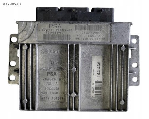 Citroen Saxo Peugeot 106 1.4 Motor Beyni / 9646988980 / 96461849