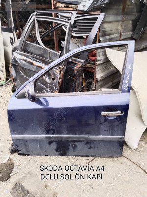 SKODA OCTAVİA A4 ORJİNAL DOLU SOL ÖN KAPI 1999-2004