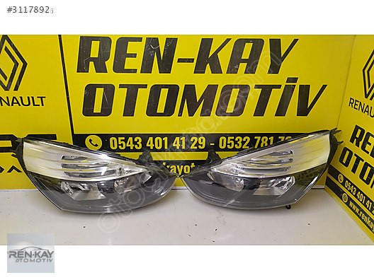 RENAULT CLİO 4 SAĞ SOL FAR İÇİ SİYAH SIFIR RENKAY OTO KOCAELİ