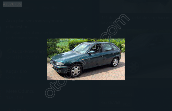 ASTRA F MOTOR KAPUTU