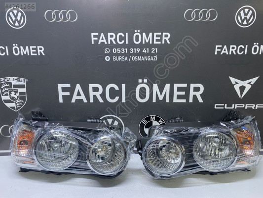 CHEVROLET AVEO 2012-  SAĞ-SOL TAKIM ÖN FAR SIFIR İÇİ KROM