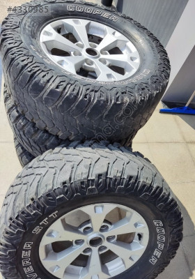 Mitsubishi l200 4 adet jant lastik takım 33x12,5 x17 lastik