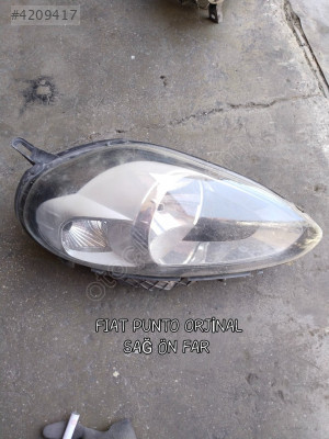 FİAT PUNTO ORJİNAL SAĞ ÖN FAR AZ HASARLI 2010-2017