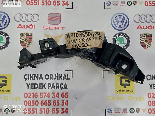 VOLKSWAGEN CRAFTER SOL ÖN TAMPON BRAKETİ OEM a9108850400