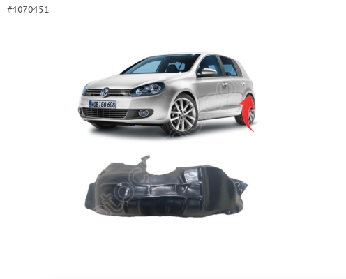 5K0810971C VW GOLF6 2009-2013 SOL ARKA DAVLUMBAZ