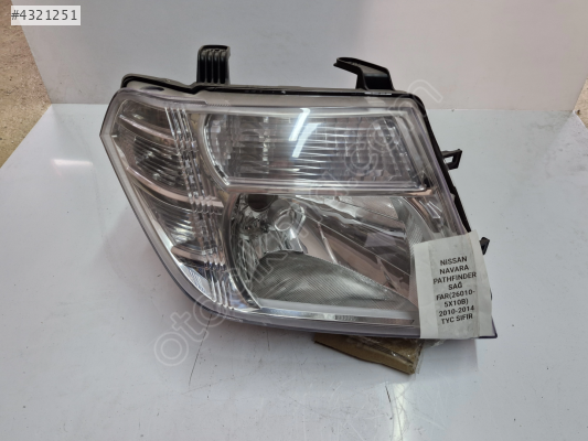 NISSAN NAVARA SAĞ ÖN FAR 2009-2014 SIFIR AYARINDA