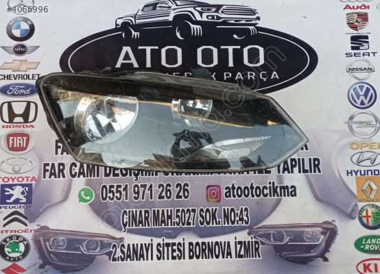 Volkswagen Polo için Orjinal Çıkma Sağ Far