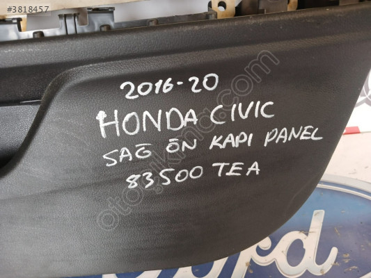 HONDA CİVİC 2016/20 SAĞ ÖN KAPI PANELİ ORJİNAL ÇIKMA