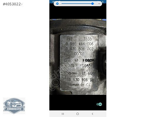 0470506002.AUDI A6 PASSAT VW MOZOT POMPASI