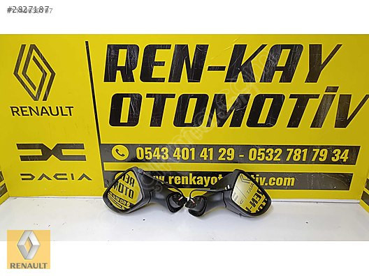 Renault Clio 4 İçin Sıfır Orjinal LED'li Sağ/Sol Dikiz Aynal