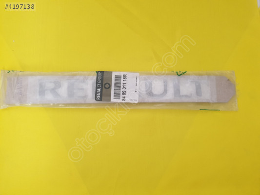 848901118R Renault yazı trafic 3 kango 3 sıfır orjinal mais