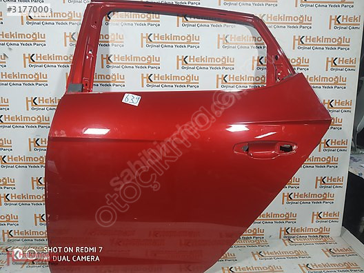 SEAT LEON KAPI SOL ARKA BOYASIZ KIRMIZI 2013 SONRASI
