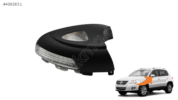 5N0949101C VW TİGUAN 08-15 AYNA SİNYALİ SOL ÇEVRE AYDINLATMALI