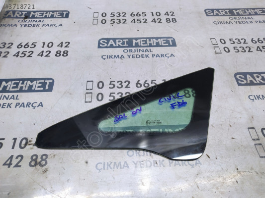 ÇIKMA YAN SANAYİ HONDA CİVİC FD6 SOL ÖN KELEBEK CAMI