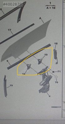 citroen c4 cam altı bağlantı klipsi 9227 52