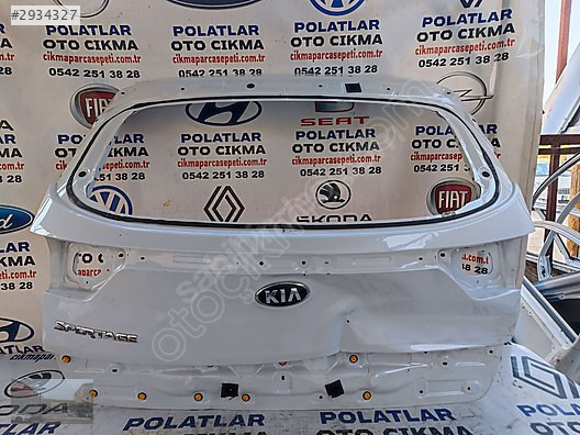 Kia Sportage bagaj kapağı orijinal beyaz 2016-2020 göçük hasarlı