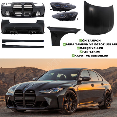 BMW G20 2018-2022 G80 M3 Dönüşüm Yükseltme Body kit Tampon Far