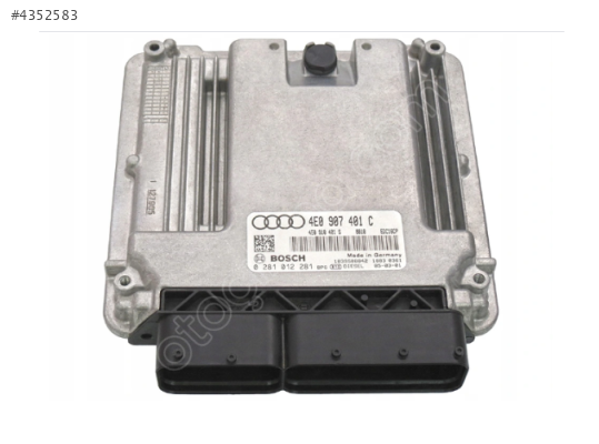 Audi A8 4E Motor Beyni 4E0907401C 4E0910401S 0281012281 EDC16CP