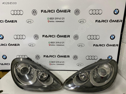 PORSCHE CAYENNE SAĞ SOL FAR TAKIMI ORJİNAL DOLU BEYİNLİ