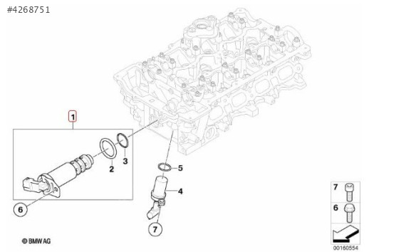 BMW E87 E90 N43 ÇIKMA SELENOİD VALF 7584115 7561264