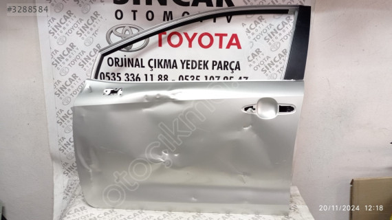 TOYOTA COROLLA 2019-2024 Sol Ön Kapı - Çıkma ve Orjinal Parç